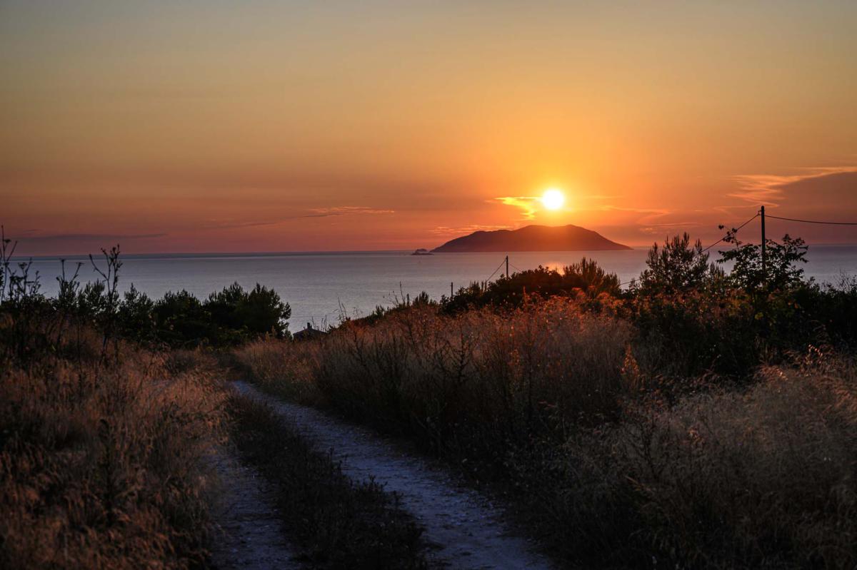 Sun,Setting,Over,The,Remote,Island,Of,Svetac,,Croatia,,As