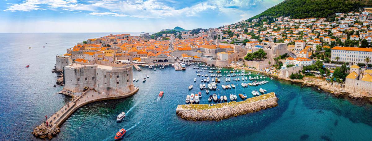 The,Aerial,View,Of,Dubrovnik,,A,City,In,Southern,Croatia