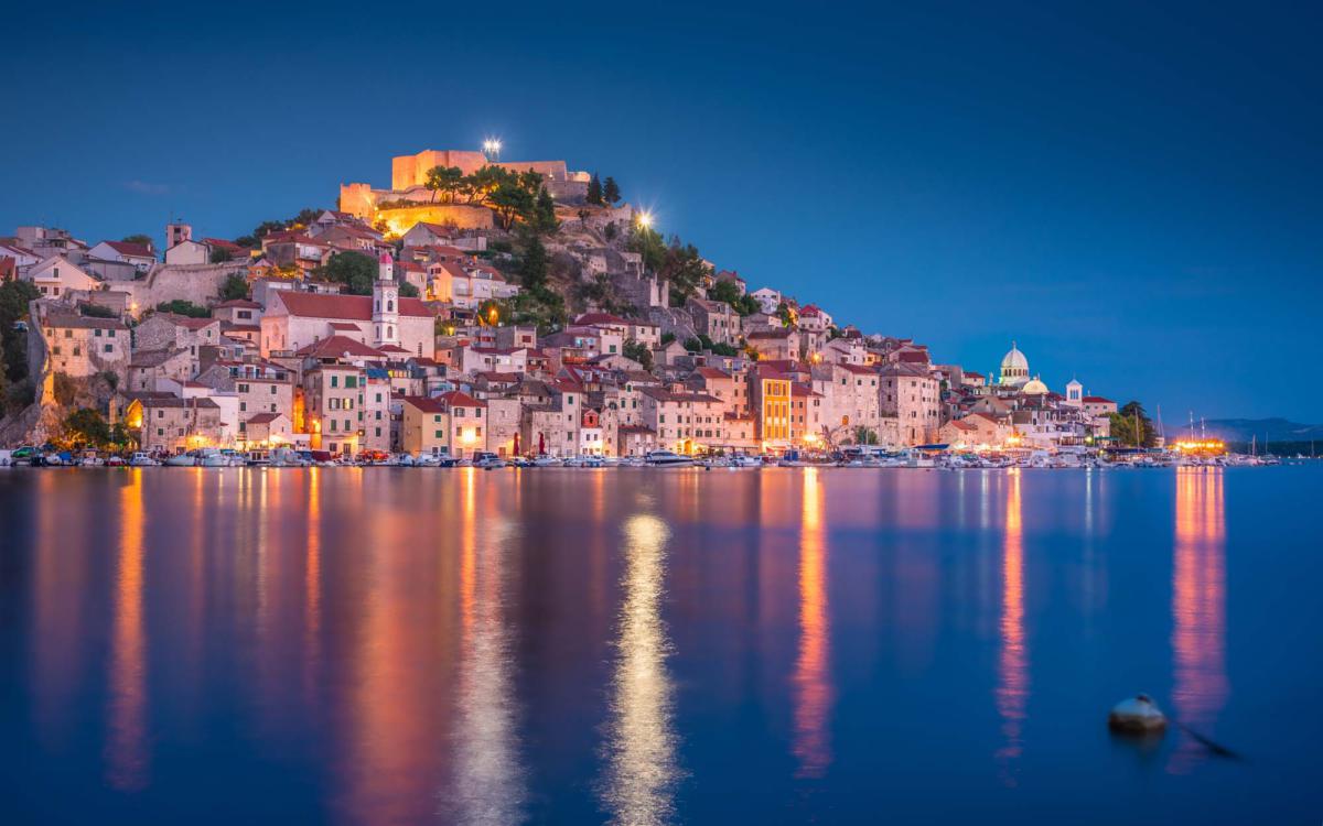 The,Beautiful,Port,Town,Of,≈,Ibenik,(croatia),After,The
